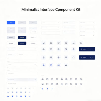 Minimalist Interface Component Kit