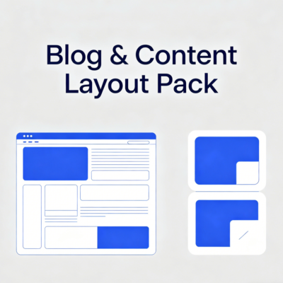 Blog & Content Layout Pack