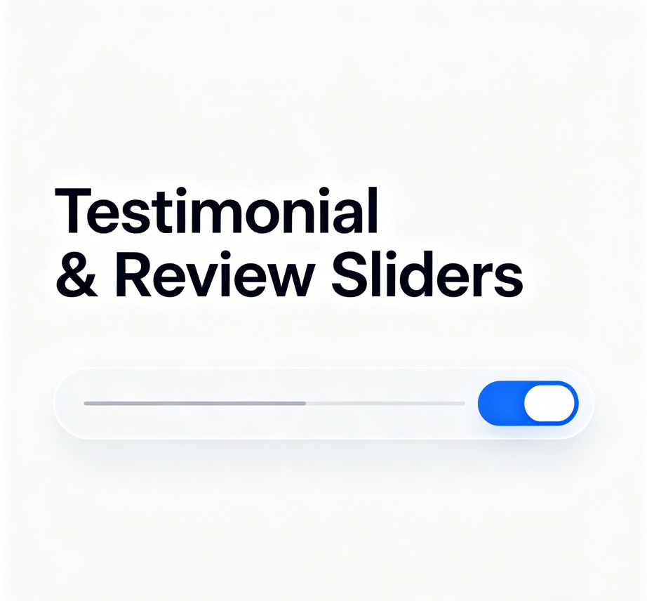 Testimonial & Review Sliders