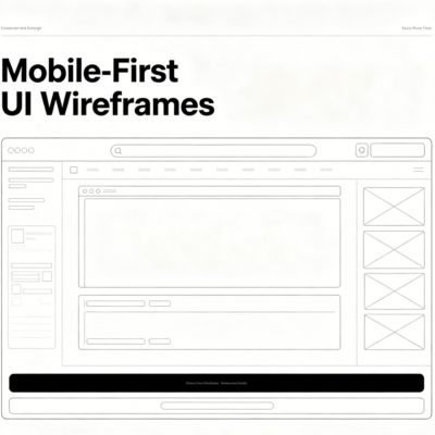 Mobile-First UI Wireframes