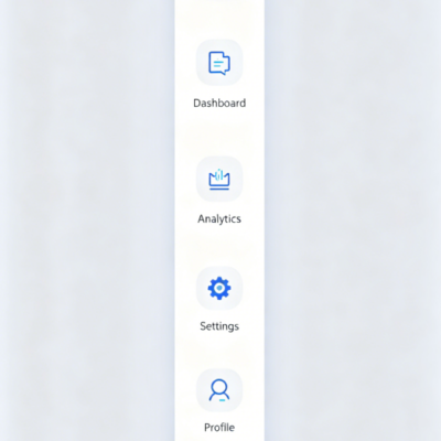 Vertical Sidebar Navigation Kit