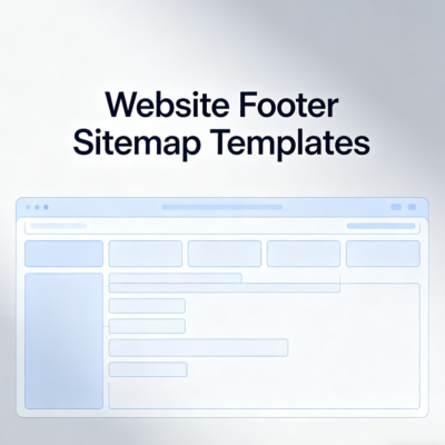 Website Footer Sitemap Templates