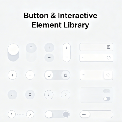 Button & Interactive Element Library