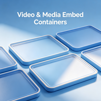 Video & Media Embed Containers