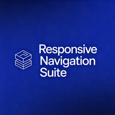 Responsive Navigation Suite